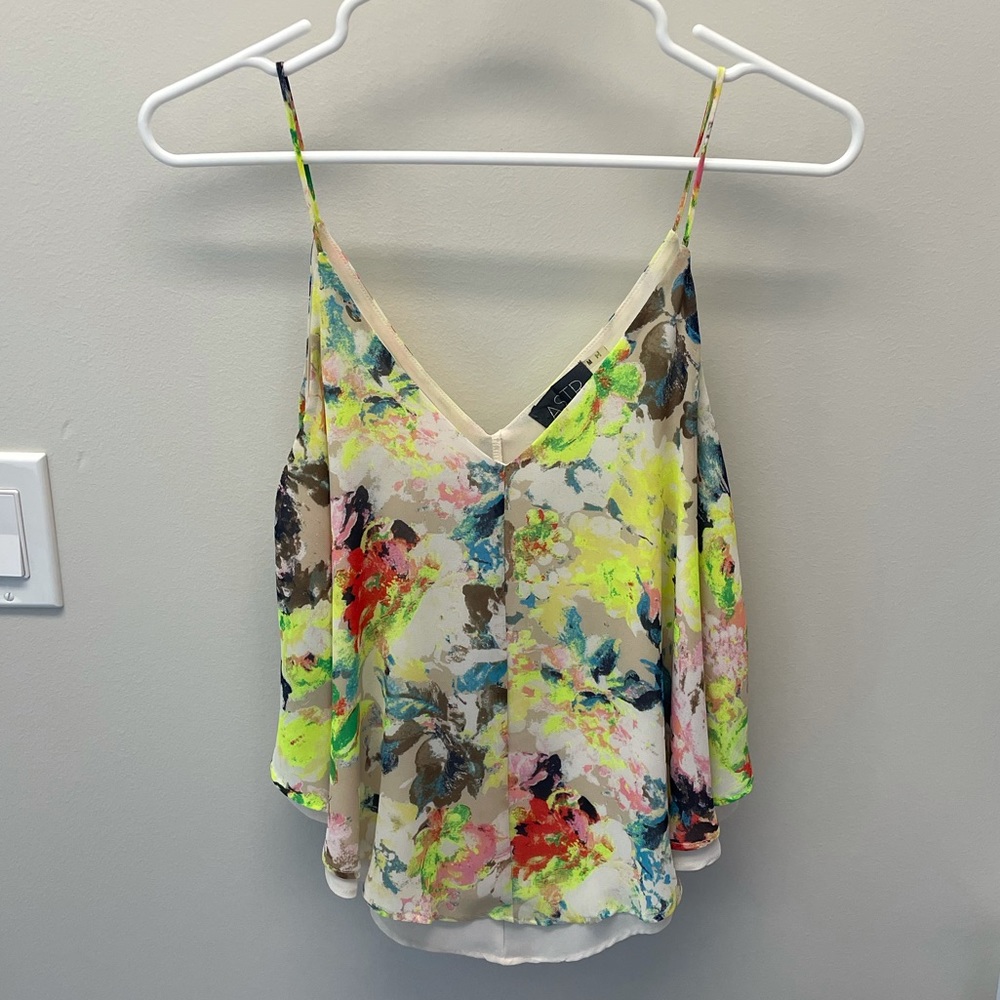 ASTR dual layer, multicolor satin tank